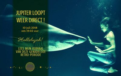 De retrograde periode van Jupiter van 9 maart tot 10 juli 2018