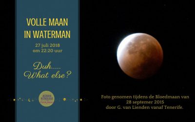 Volle Bloedmaan in Waterman op 27 juli 2018