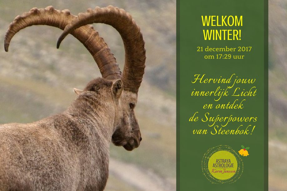Welkom Zon in Steenbok, welkom Winter door Astraya Astrologie