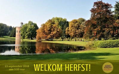 Welkom Herfst op 23 september 2018