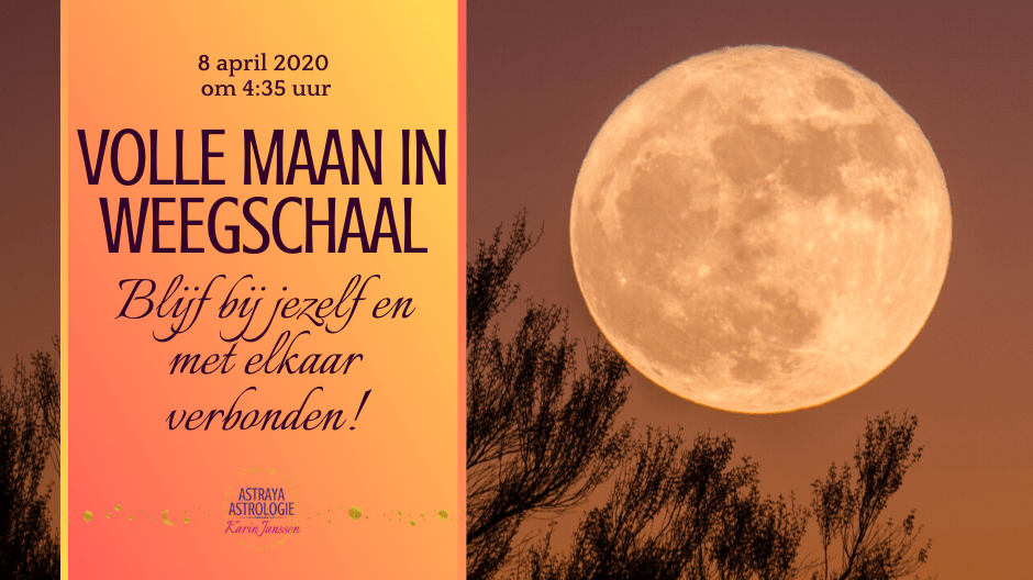 Volle Maan in Weegschaal op 8 april 2020